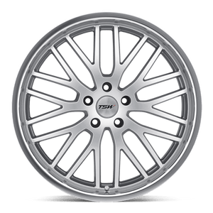 17" TSW SNETTERTON HYPER SILVER W/ MIRROR CUT LIP 5X120