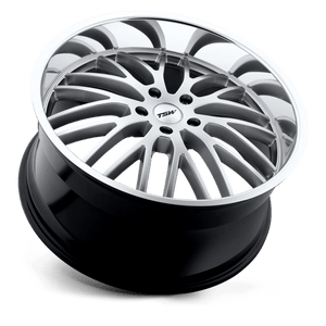 19" TSW SNETTERTON HYPER SILVER W/ MIRROR CUT LIP 5X112