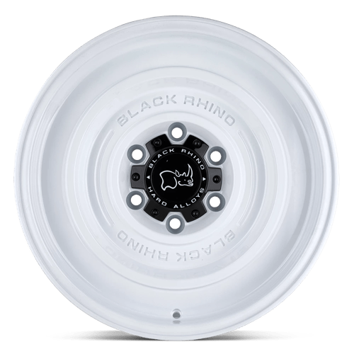 17" Black Rhino Hard Alloys SOLID GLOSS WHITE 6X139.7