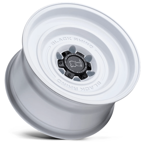 17" Black Rhino Hard Alloys SOLID GLOSS WHITE 5X127