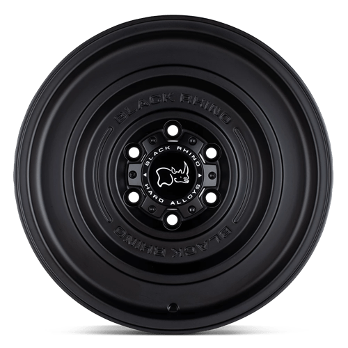 17X9.5 Black Rhino Hard Alloys SOLID MATTE BLACK 5X127