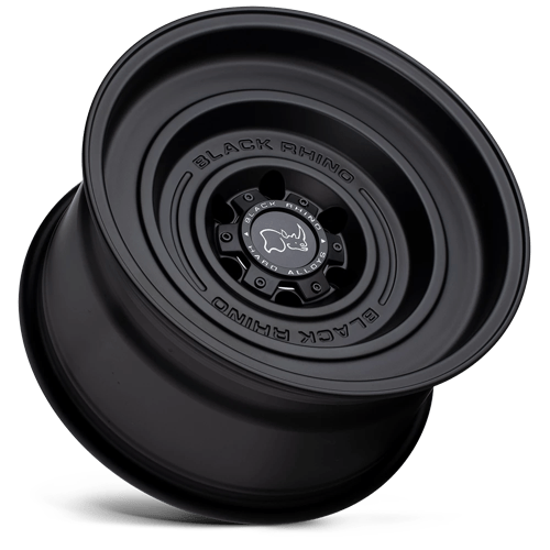 17X9.5 Black Rhino Hard Alloys SOLID MATTE BLACK 5X127