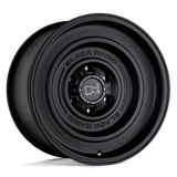 17" Black Rhino Hard Alloys SOLID MATTE BLACK 5X127