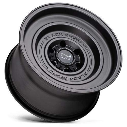17" Black Rhino Hard Alloys SOLID MATTE GUN BLACK 5X127