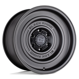 17" Black Rhino Hard Alloys SOLID MATTE GUN BLACK 5X127