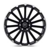 20X9 Black Rhino Hard Alloys SPEAR MATTE BLACK W/ M-MACH LIP EDGE 6X139.7