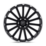 20" Black Rhino Hard Alloys SPEAR MATTE BLACK W/ M-MACH LIP EDGE 6X139.7