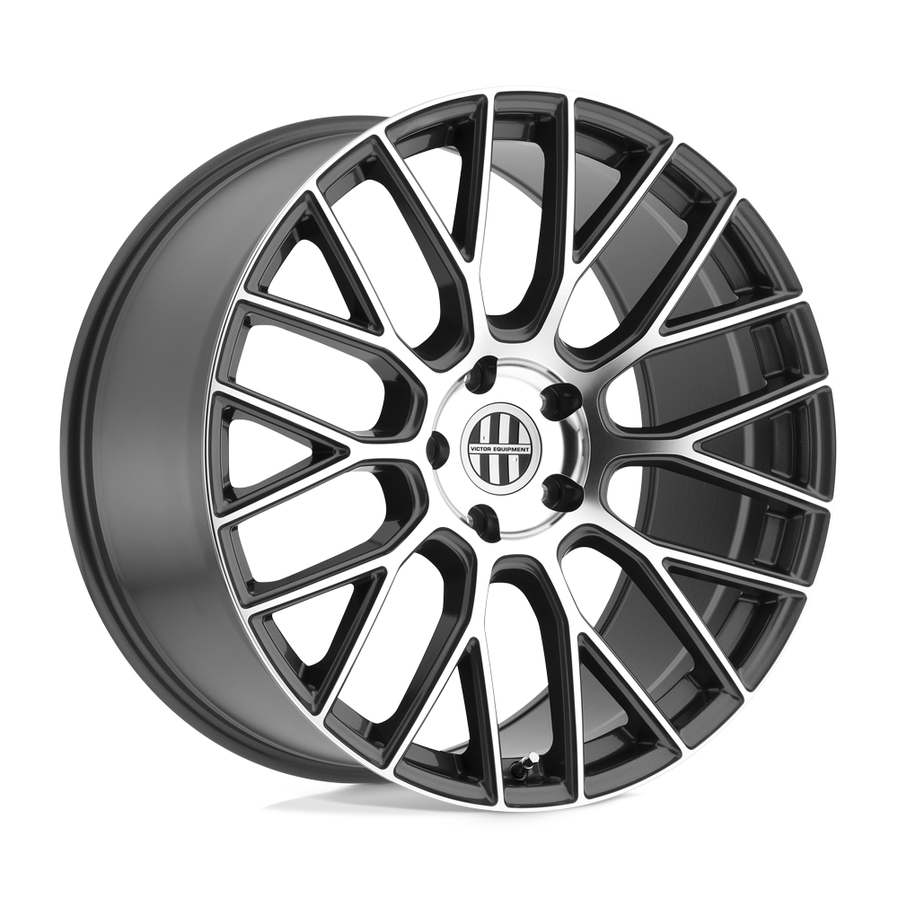 19X11 Victor Equipment STABIL GUNMETAL W/ MIRROR CUT FACE 5X130