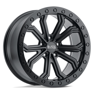 20" Black Rhino Hard Alloys TRABUCO MATTE BLACK 5X127