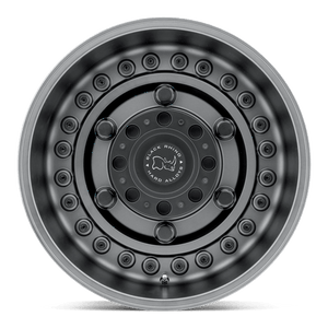 20" Black Rhino Hard Alloys ARMORY GUN BLACK 8X180