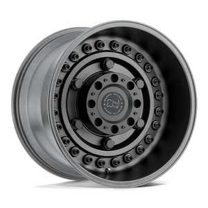 20" Black Rhino Hard Alloys ARMORY GUN BLACK 8X165.1