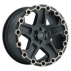 20" Black Rhino Hard Alloys COG MATTE BLACK W/ MACH DARK TINT 5X127