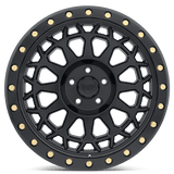 20" Black Rhino Hard Alloys PRIMM MATTE BLACK W/ BRASS BOLTS 5X127