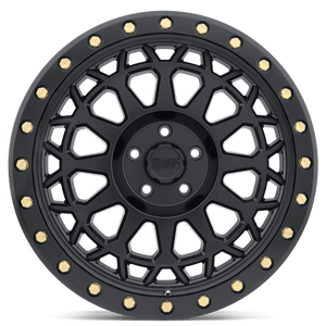 20" Black Rhino Hard Alloys PRIMM MATTE BLACK W/ BRASS BOLTS 5X127