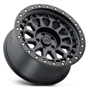 20" Black Rhino Hard Alloys PRIMM MATTE BLACK W/ BRASS BOLTS 5X127