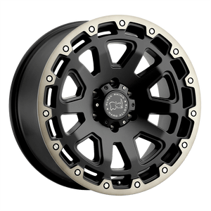 20" Black Rhino Hard Alloys RAZORBACK MATTE BLACK W/ MACH DARK TINT 6X139.7