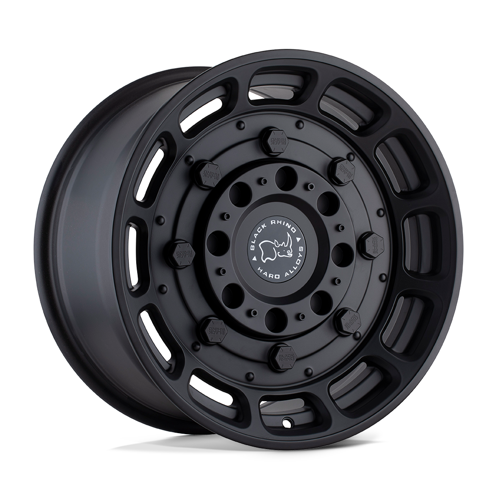 20" Black Rhino Hard Alloys WARTHOG MATTE BLACK 6X135