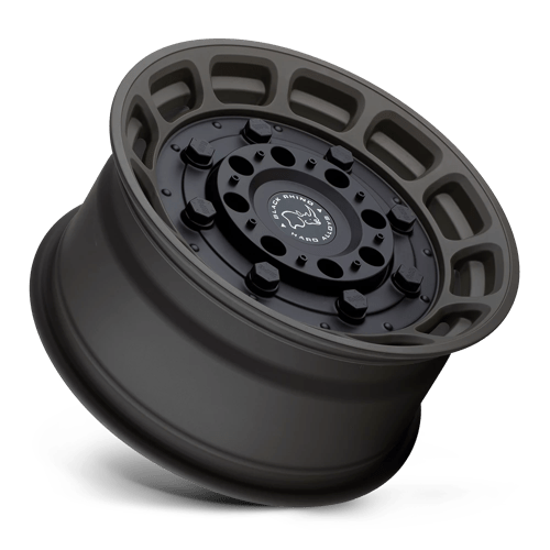 17" Black Rhino Hard Alloys WARTHOG MATTE OD GREEN W/ BLACK CENTER 5X127