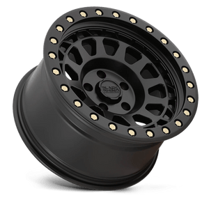 18" Black Rhino Hard Alloys PRIMM MATTE BLACK W/ BRASS BOLTS 6X139.7