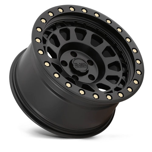 20" Black Rhino Hard Alloys PRIMM MATTE BLACK W/ BRASS BOLTS 6X139.7