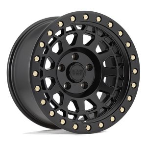 20X9.5 Black Rhino Hard Alloys PRIMM MATTE BLACK W/ BRASS BOLTS 6X114.3