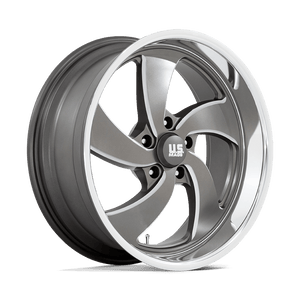 20X8 US Mag 1PC U133 DESPERADO ANTHRACITE MILLED DIAM-CUT LIP 5X127