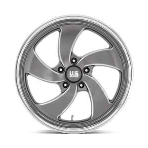 20X8 US Mag 1PC U133 DESPERADO ANTHRACITE MILLED DIAM-CUT LIP 5X120.65