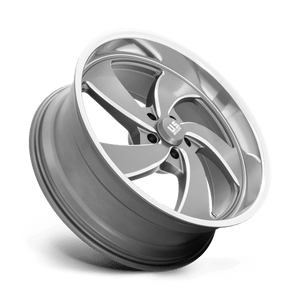22X8.5 US Mag 1PC U133 DESPERADO ANTHRACITE MILLED DIAM-CUT LIP 5X120.65