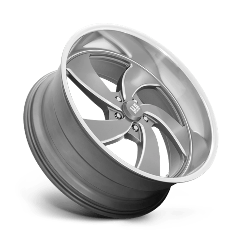 24X10 US Mag 1PC U133 DESPERADO ANTHRACITE MILLED DIAM-CUT LIP 5X120.65