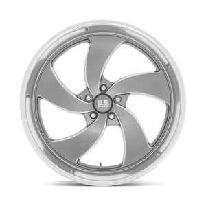 24X10 US Mag 1PC U133 DESPERADO ANTHRACITE MILLED DIAM-CUT LIP 5X127