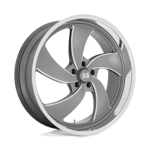 24X9 US Mag 1PC U133 DESPERADO ANTHRACITE MILLED DIAM-CUT LIP 5X127