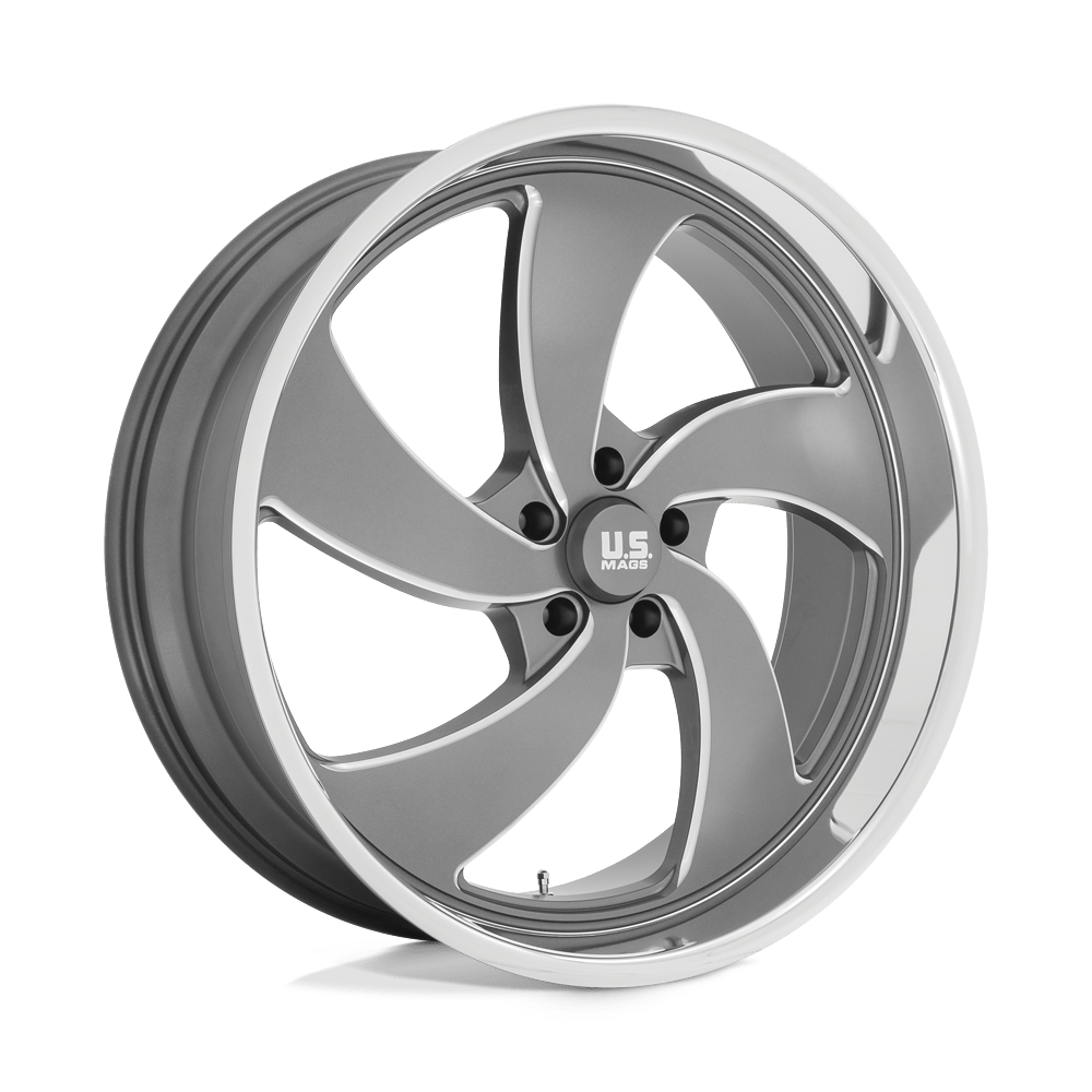 24X9 US Mag 1PC U133 DESPERADO ANTHRACITE MILLED DIAM-CUT LIP 5X127