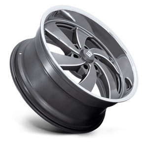 22X9 US Mag 1PC U133 DESPERADO ANTHRACITE MILLED DIAM-CUT LIP 6X135