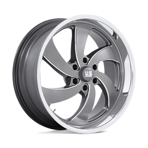 22X9 US Mag 1PC U133 DESPERADO ANTHRACITE MILLED DIAM-CUT LIP 6X139.7