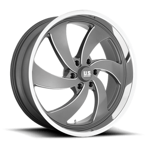 24X10 US Mag 1PC U133 DESPERADO ANTHRACITE MILLED DIAM-CUT LIP 6X139.7
