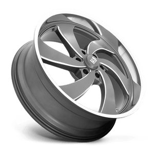 24X9 US Mag 1PC U133 DESPERADO ANTHRACITE MILLED DIAM-CUT LIP 6X139.7