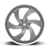 24X9 US Mag 1PC U133 DESPERADO ANTHRACITE MILLED DIAM-CUT LIP 6X135