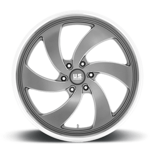 24X9 US Mag 1PC U133 DESPERADO ANTHRACITE MILLED DIAM-CUT LIP 6X135