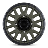 15" Black Rhino Hard Alloys - UTV LA PAZ UTV OLIVE DRAB GREEN W/ BLACK LIP 4X137