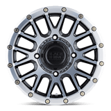 15X7 Black Rhino Hard Alloys - UTV LA PAZ UTV SEMI GLOSS BLACK W/ MACH FACE 4X137