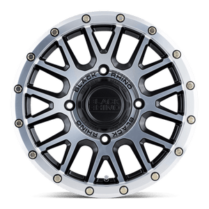 15" Black Rhino Hard Alloys - UTV LA PAZ UTV SEMI GLOSS BLACK W/ MACH FACE 4X137
