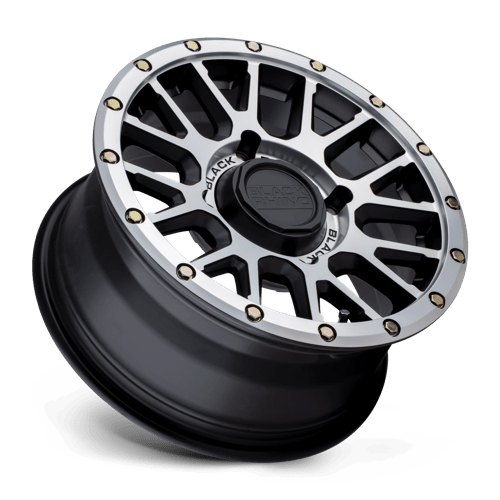 15" Black Rhino Hard Alloys - UTV LA PAZ UTV SEMI GLOSS BLACK W/ MACH FACE 4X137