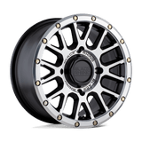 15" Black Rhino Hard Alloys - UTV LA PAZ UTV SEMI GLOSS BLACK W/ MACH FACE 4X137