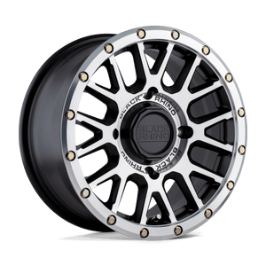 15" Black Rhino Hard Alloys - UTV LA PAZ UTV SEMI GLOSS BLACK W/ MACH FACE 4X137