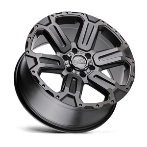 18" Black Rhino Hard Alloys WANAKA M-GUNMETAL W/ BRUSHED FACE 6X139.7