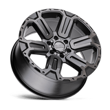20X9 Black Rhino Hard Alloys WANAKA M-GUNMETAL W/ BRUSHED FACE 6X114.3