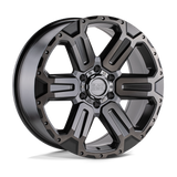 20" Black Rhino Hard Alloys WANAKA M-GUNMETAL W/ BRUSHED FACE 6X139.7
