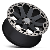 17" Black Rhino Hard Alloys WARLORD MATTE BLACK W/ MACH DARK TINT 5X114.3