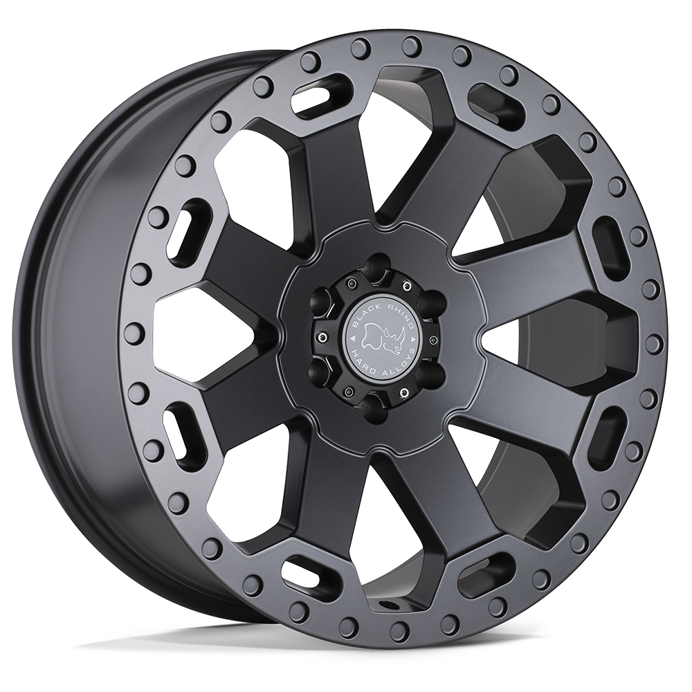 20" Black Rhino Hard Alloys WARLORD MATTE GUNMETAL 5X127