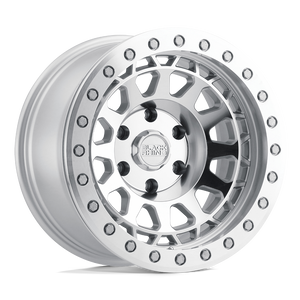 17" Black Rhino Hard Alloys PRIMM SILVER W/ MIR FACE & LIP EDGE 8X180
